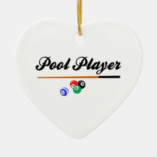 Weihnachtspool-Spieler Keramikornament