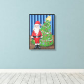 Weihnachtsportrait Leinwanddruck (Insitu (Holzboden))