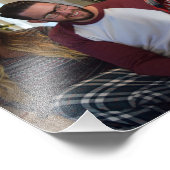 Weihnachtsportrait personalisieren Vorlagenrahmen Fotodruck (Ecke)