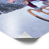 Weihnachtsportrait personalisieren Vorlagenrahmen Fotodruck (Ecke)