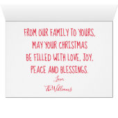 Weihnachtsportrait Persönlicher Urlaub (Innenansicht Horizontal (Unten))