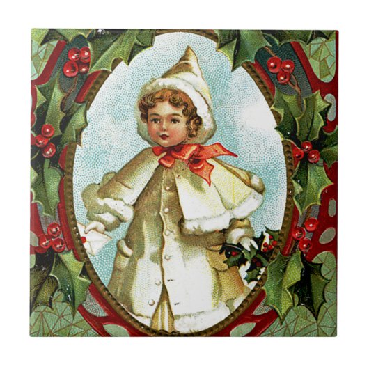 Weihnachtsporträt Fliese (Vorderseite)