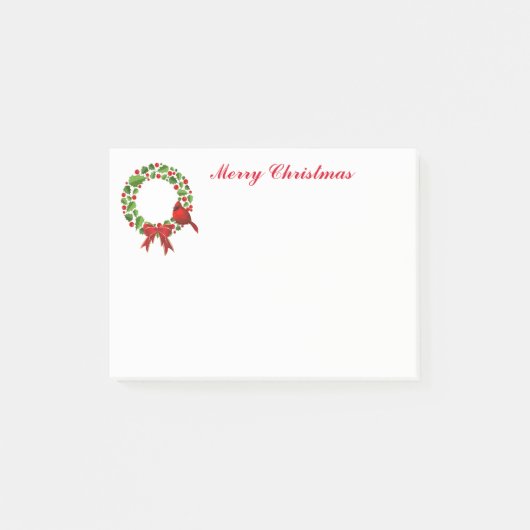 Weihnachtspost - Anmerkungen Post-it Klebezettel (Vorderseite)