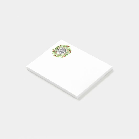 Weihnachtspost - Anmerkungen Post-it Klebezettel (angewinkelt)