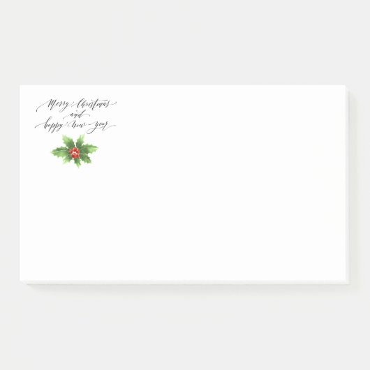 Weihnachtspost - Anmerkungen Post-it Klebezettel (Vorderseite)