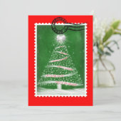 Weihnachtspost-Briefmarke Einladung (Stehend Vorderseite)