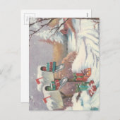 Weihnachtspost Feiertagspostkarte (Vorne/Hinten)