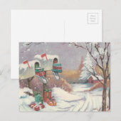 Weihnachtspost Feiertagspostkarte (Vorne/Hinten)