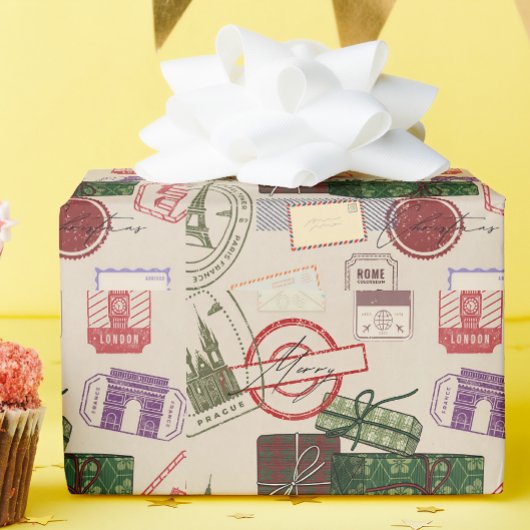 Weihnachtspost Geschenkpapier