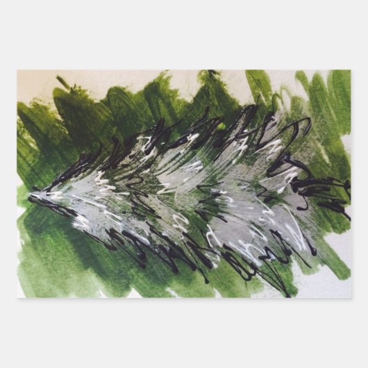 Weihnachtspost Geschenkpapier Set (Vorderseite 2)