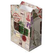 Weihnachtspost Mittlere Geschenktüte (Rückseite Schrägansicht)