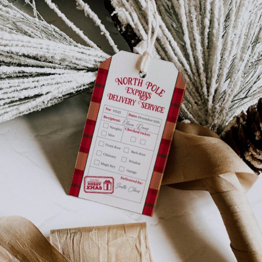 Weihnachtspost von Santa Nordpol Zustellung Geschenkanhänger