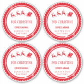 Weihnachtspost von Santa North Pole Lieferung Aufkleber (Vorderseite)