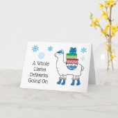 Weihnachtspost Zustellung Mail Mann Karte (Gelbe Blume)