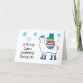 Weihnachtspost Zustellung Mail Mann Karte (Vorderseite)