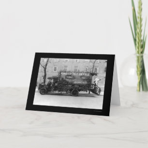 Weihnachtspostamt-LKW 1921 Feiertagskarte