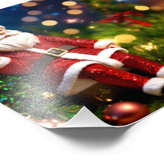 Weihnachtsposter Fotodruck (Ecke)