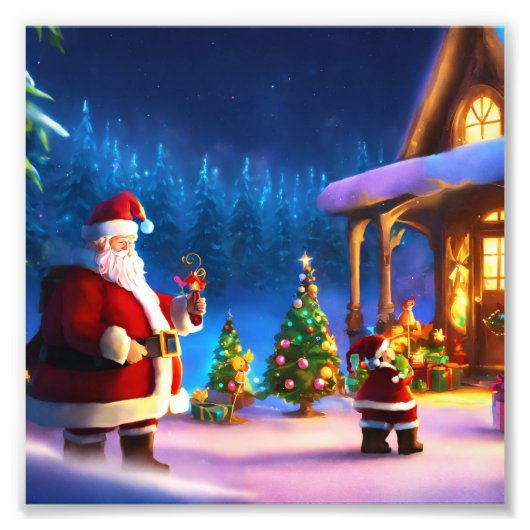 Weihnachtsposter Fotodruck (Vorne)
