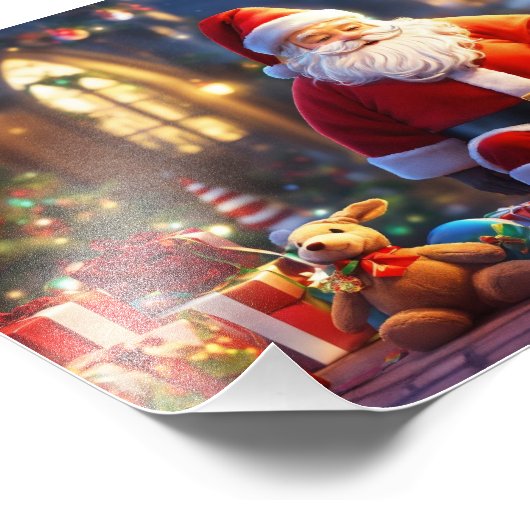 Weihnachtsposter Fotodruck (Ecke)