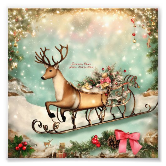 Weihnachtsposter Fotodruck (Vorne)