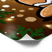 Weihnachtsposter Glossy Poster (Ecke)