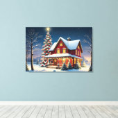 Weihnachtsposter Leinwanddruck (Insitu (Holzboden))