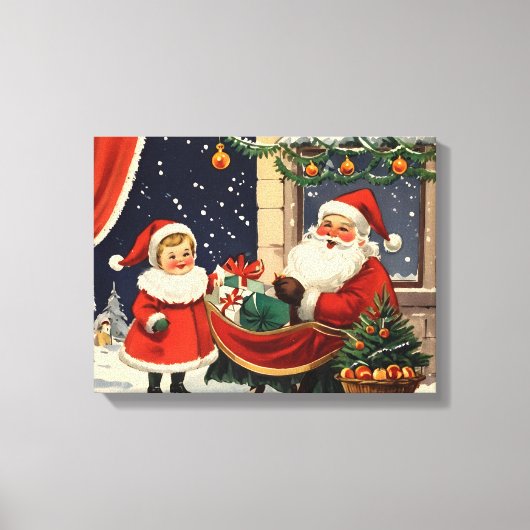 Weihnachtsposter Leinwanddruck (Vorderseite)
