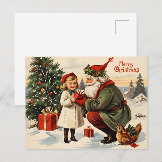 Weihnachtsposter Postkarte (Vorne/Hinten)