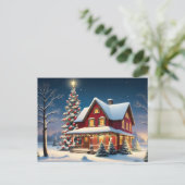 Weihnachtsposter Postkarte (Stehend Vorderseite)