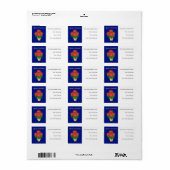 Weihnachtspostettia Rücksendeadresse Adressaufkleber (Vorne)