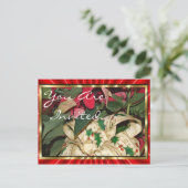 Weihnachtspostkarte anpassen einladungspostkarte (Stehend Vorderseite)