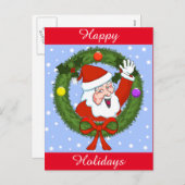 Weihnachtspostkarte (benutzerdefinierbar) feiertagspostkarte (Vorne/Hinten)