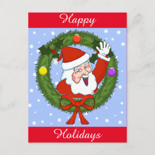 Weihnachtspostkarte (benutzerdefinierbar) feiertagspostkarte