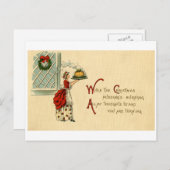 Weihnachtspostkarte (CA 1915) Feiertagspostkarte (Vorne/Hinten)