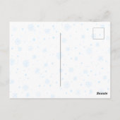 Weihnachtspostkarte des Weihnachtsmanns und seiner Postkarte (Rückseite)