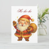 Weihnachtspostkarte Einladung (Stehend Vorderseite)