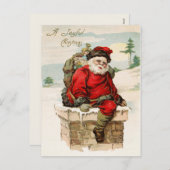 Weihnachtspostkarte Feiertagspostkarte (Vorne/Hinten)