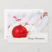 Weihnachtspostkarte Feiertagspostkarte (Vorne/Hinten)
