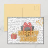 Weihnachtspostkarte Feiertagspostkarte (Vorne/Hinten)