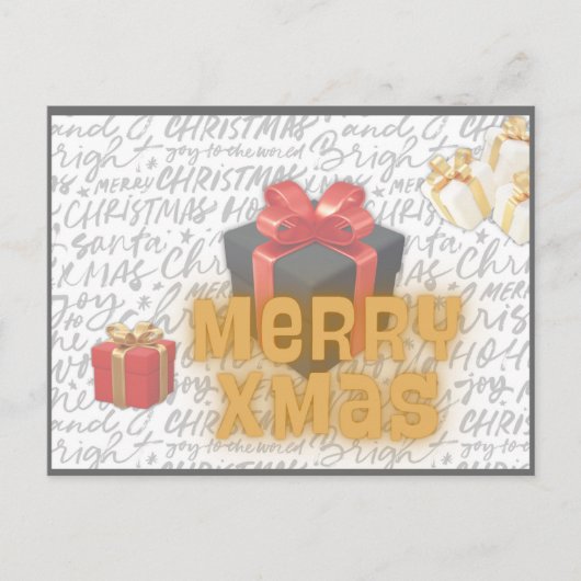 Weihnachtspostkarte Feiertagspostkarte (Vorderseite)