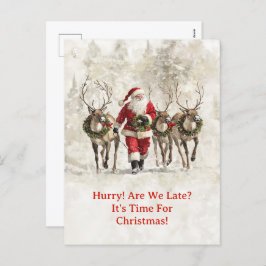 Weihnachtspostkarte Feiertagspostkarte