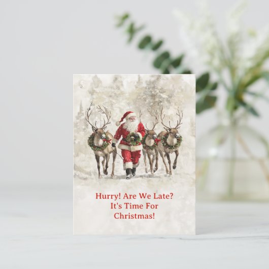 Weihnachtspostkarte Feiertagspostkarte (Stehend Vorderseite)