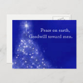 Weihnachtspostkarte Feiertagspostkarte (Vorne/Hinten)