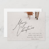 Weihnachtspostkarte Feiertagspostkarte (Vorne/Hinten)