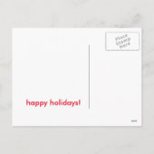 Weihnachtspostkarte Feiertagspostkarte (Rückseite)