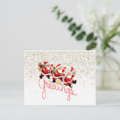 Weihnachtspostkarte Feiertagspostkarte (Stehend Vorderseite)