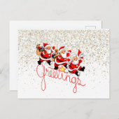 Weihnachtspostkarte Feiertagspostkarte (Vorne/Hinten)