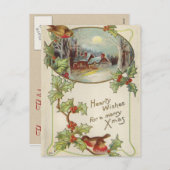 Weihnachtspostkarte Feiertagspostkarte (Vorne/Hinten)