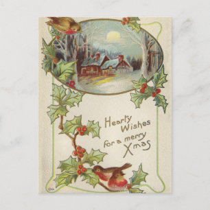 Weihnachtspostkarte Feiertagspostkarte