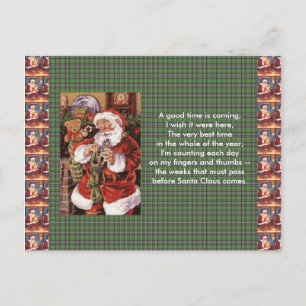 Weihnachtspostkarte Feiertagspostkarte